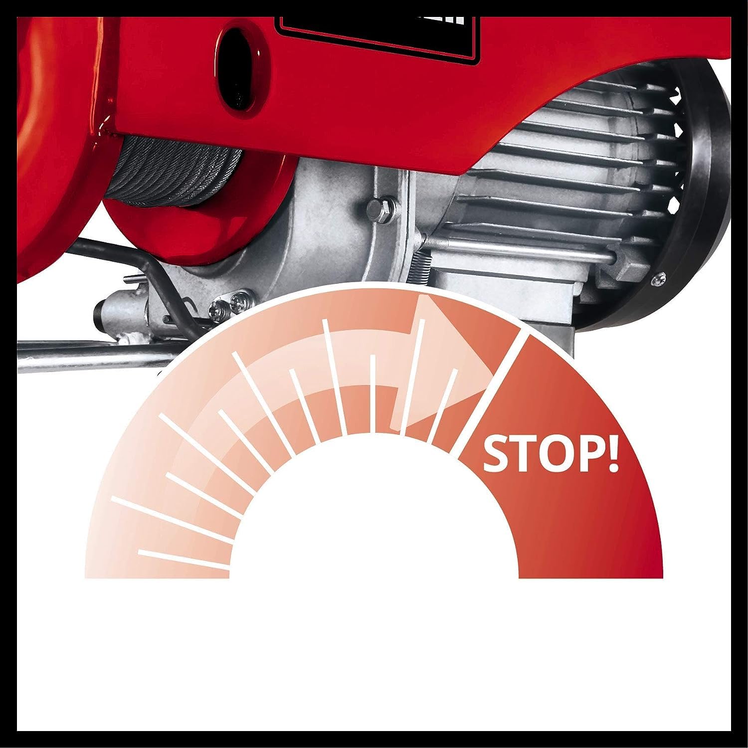 Einhell TC-EH 250 Seilhebezug 450 W automatische Bremse Endabschaltung 12 m Drahtseil Umlenkrolle
