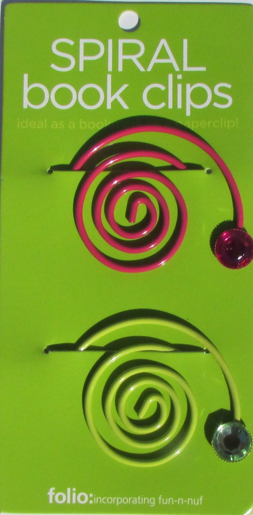 Spiral Book Clip - NEON (Set of 4)