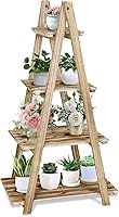 Vista 1 de Estante de escalera de 4 niveles, estantes de escalera para plantas, estante de escalera plegable, estantería de escalera para oficina, dormitorio