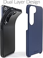 Vista 4 de Crave for Samsung Galaxy S23 Case, Shockproof Protection Dual Layer Case for Samsung Galaxy S23 (6.1 inch) - Navy Azul marino