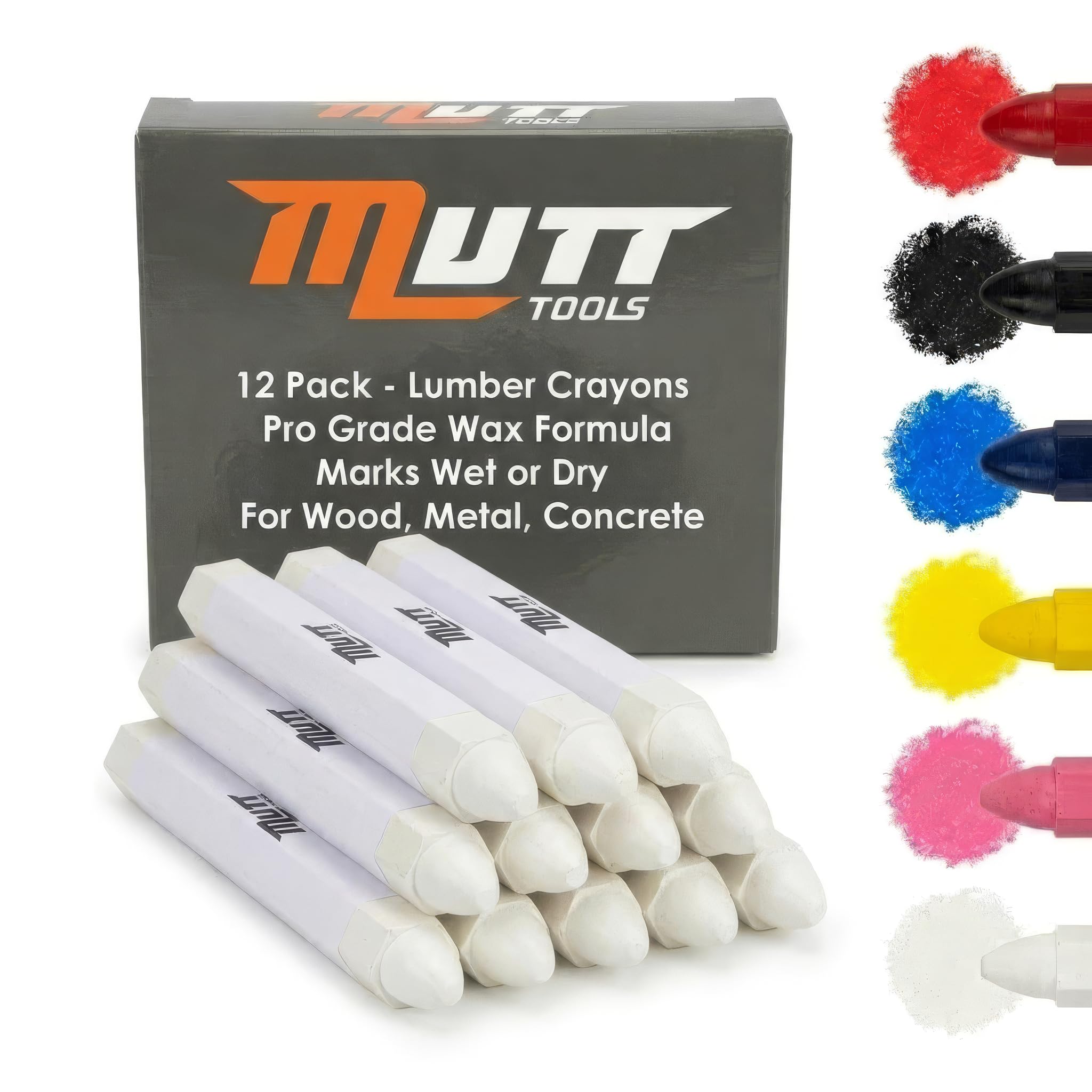 Mutt Tools Blue Lumber Crayons 12 Pack - Construction Crayon — Amazon image 10