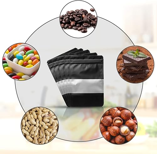 Miniatura 4 de Stand-up Pouch - Bolsa comestible a prueba de olores, para almacenamiento de alimentos, paquete de 100 recipientes resellables para productos de