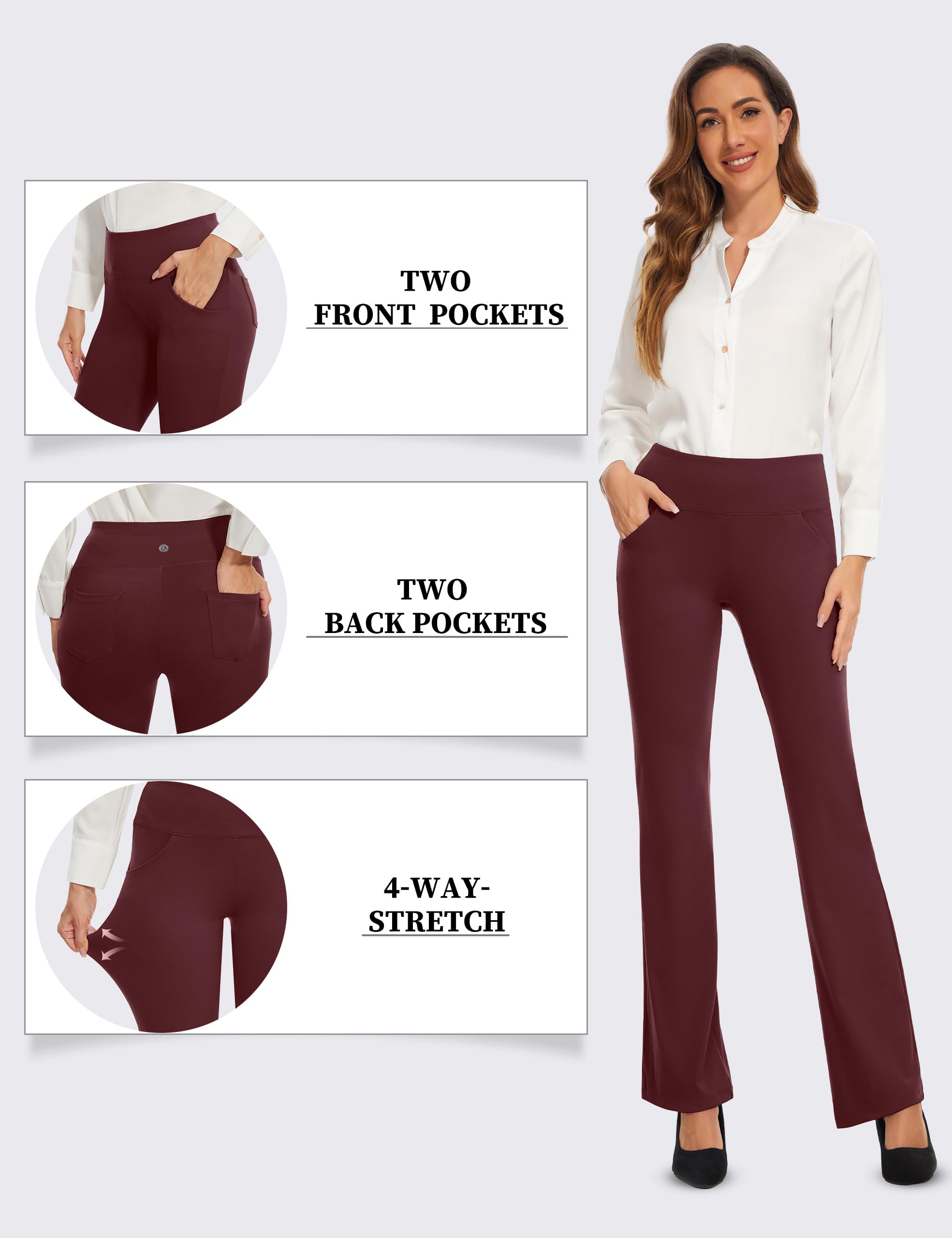 Desol TIK Tok Leggings da donna a vita alta Leggings per sollevamento del sedere Leggings da palestra allenamento Bubble Pancia Controllo Pantaloni da yoga
