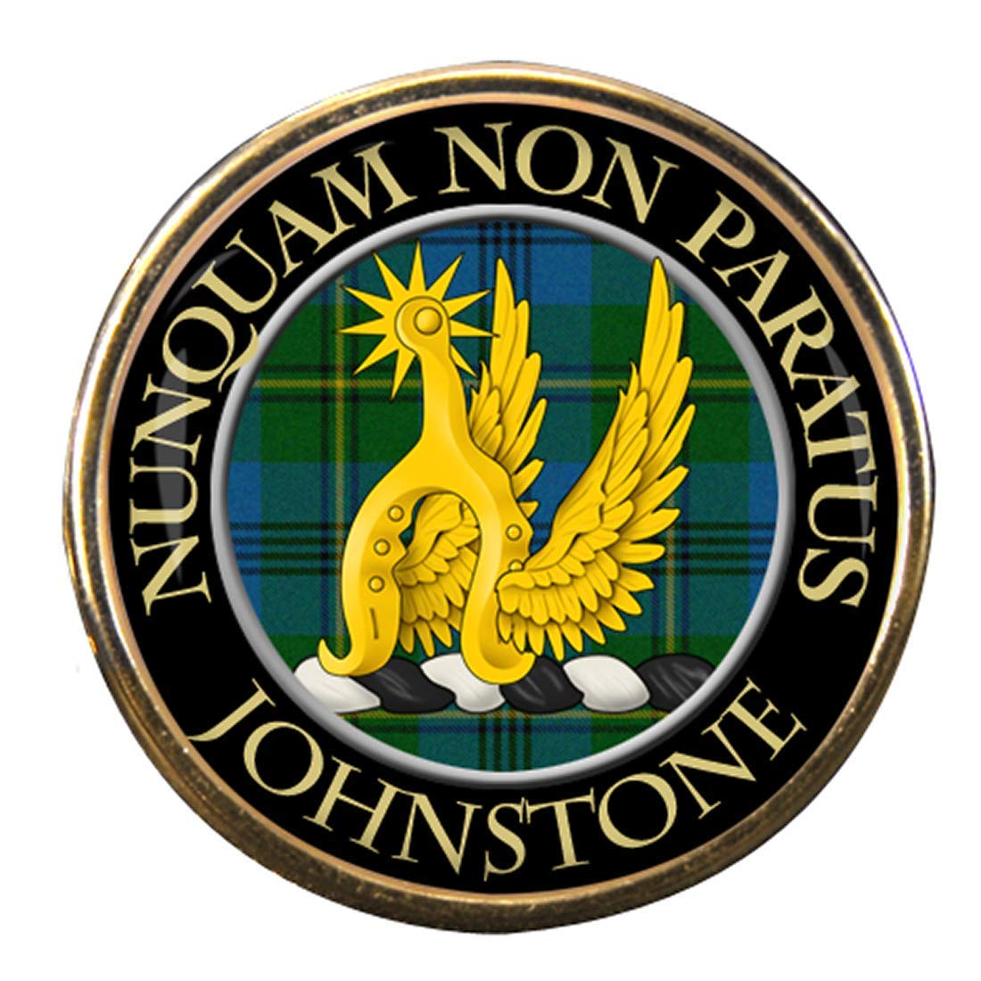 Family-Crests.com Men's Gold Johnstone Scottish Clan Pin Badge