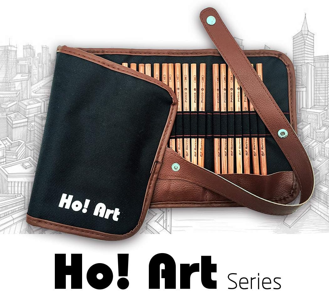 Sketching Pencil Set, Ho! Art 30pcs Sketch Drawing Kit, Graphite Pencils, Charcoal Pencils, Paper Erasable Pen, Erasers, Craft Canvas Bag Perfect Present for Children Teens Adults Artist Beginners : Arts, Crafts & Sewing