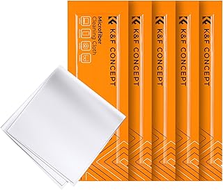 K&F Concept Microfibers Cleaning Cloths 5 Pack - for Smartphones Tablets TV Notebook or Desktop Screen Display Cabinets (5PS)