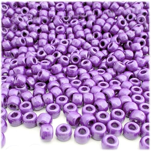 Miniatura 9 de 1,000 cuentas redondas de plástico opaco pony 0.354x0.236 in cuentas burdeos