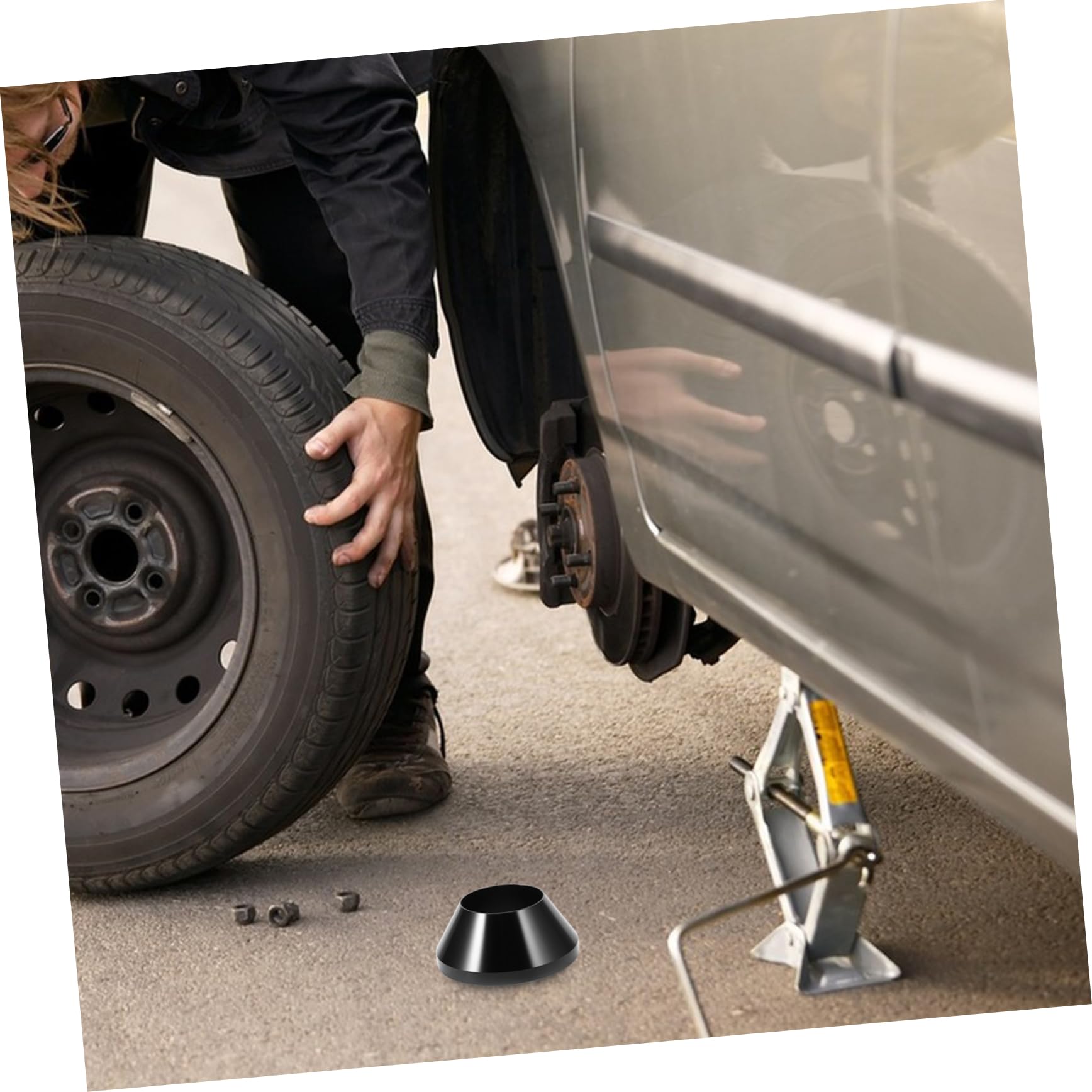 SOLUSTRE 3pièces Manual Tire Changer Cone Aluminium Pour Équilibrage De Roues Outil De Centrage Pour Changer Les Pneus De Camions