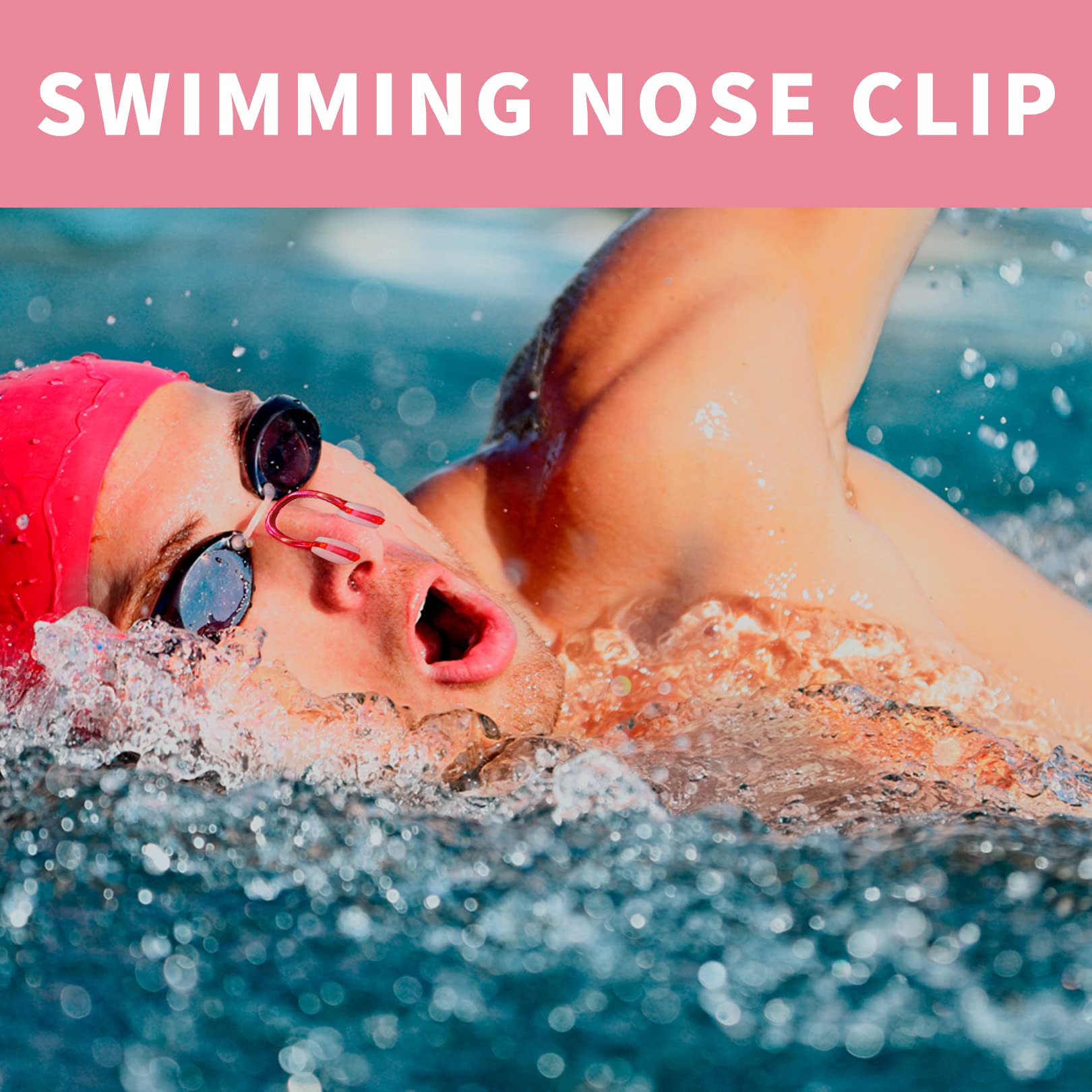 Lot De 4 Pinces à Nez En Silicone Pour Natation – Étanches, Antidérapantes, Réutilisables – Unisexe (noir, Bleu, Rose, Blanc) - 3