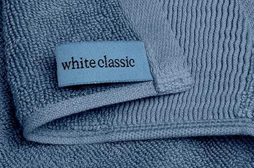 Miniatura 4 de White Classic Resort Collection - Toallas de baño suaves  35 x 70 pulgadas de gran tamaño, felpa de hotel de lujo y algodón absorbente 2 unidades,