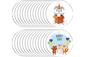 Audab Clear Ornaments Large: Unleash Your Creativity with Acrylic Ornament Blanks