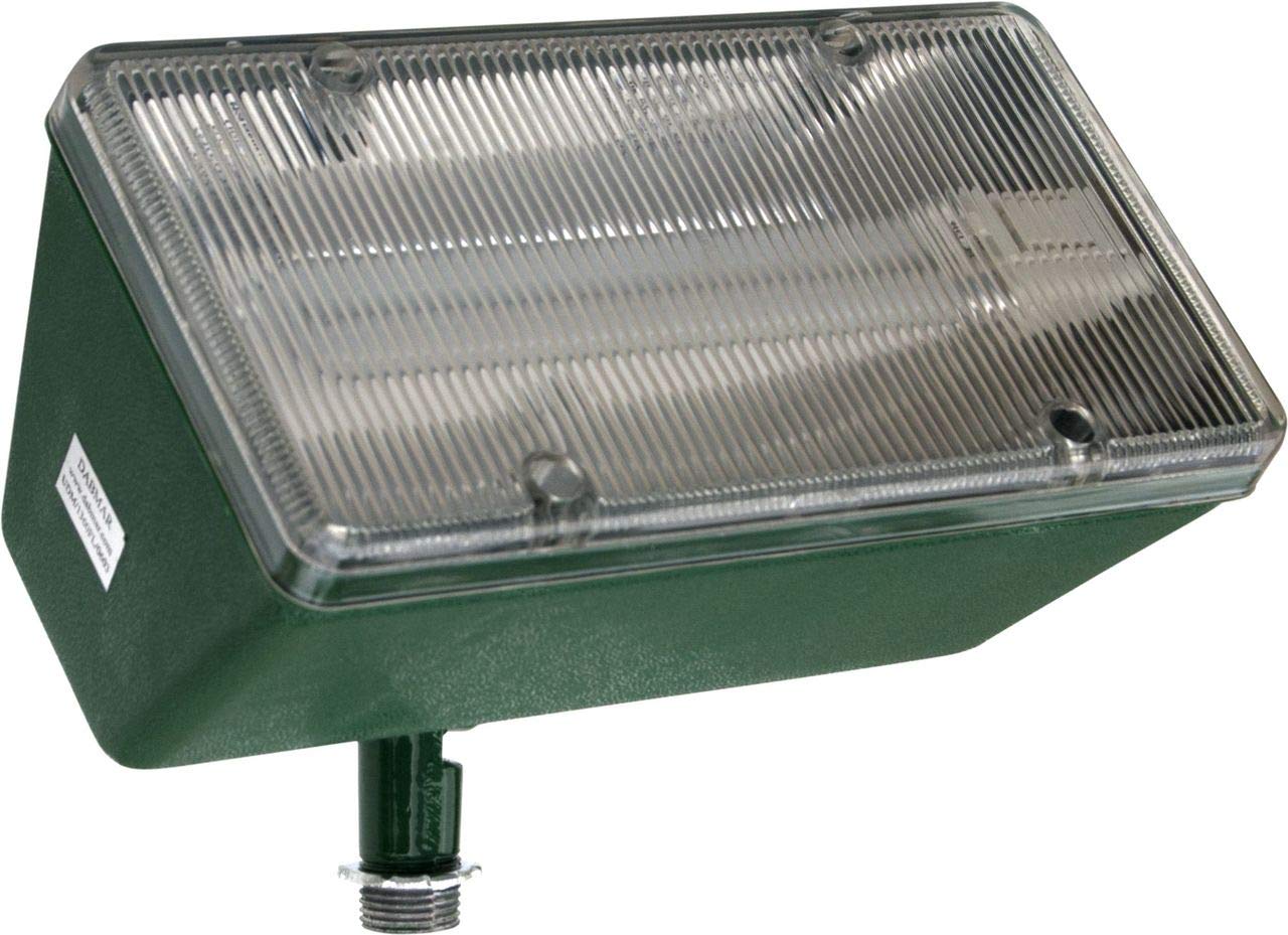 Dabmar Lighting DF5800-G Lexan Flood Light, 13W PL13 120V, Green Finish