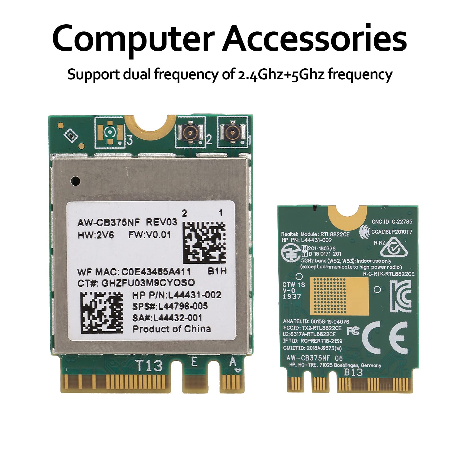 Amazon | Wifiモジュール、2.4 /5.0GHzデュアル周波数Bluetooth5