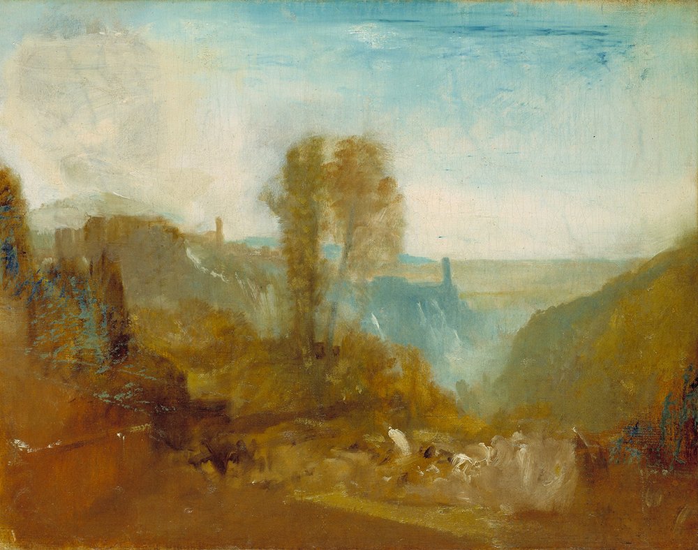 Tableau Turner Tivoli The Cascatelle grand tirage mat pour passionnés d'histoire
