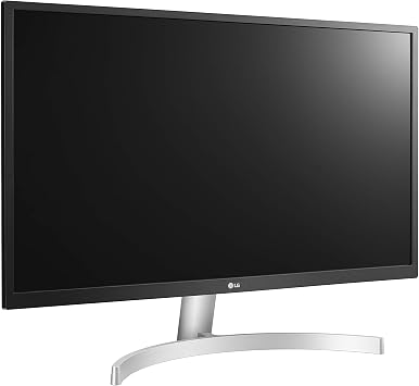 LG 27UL500-W 27-inch 4K UHD (3840 x 2160) Ultrafine Computer Monitor, IPS, AMD FreeSync, HDR10, HDMI, DisplayPort, Black Stabilizer, White