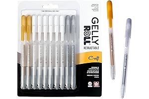 Gelly Roll® Retractable Gel Pens, Opaque Colored Jelly Roll Medium Point Ink...