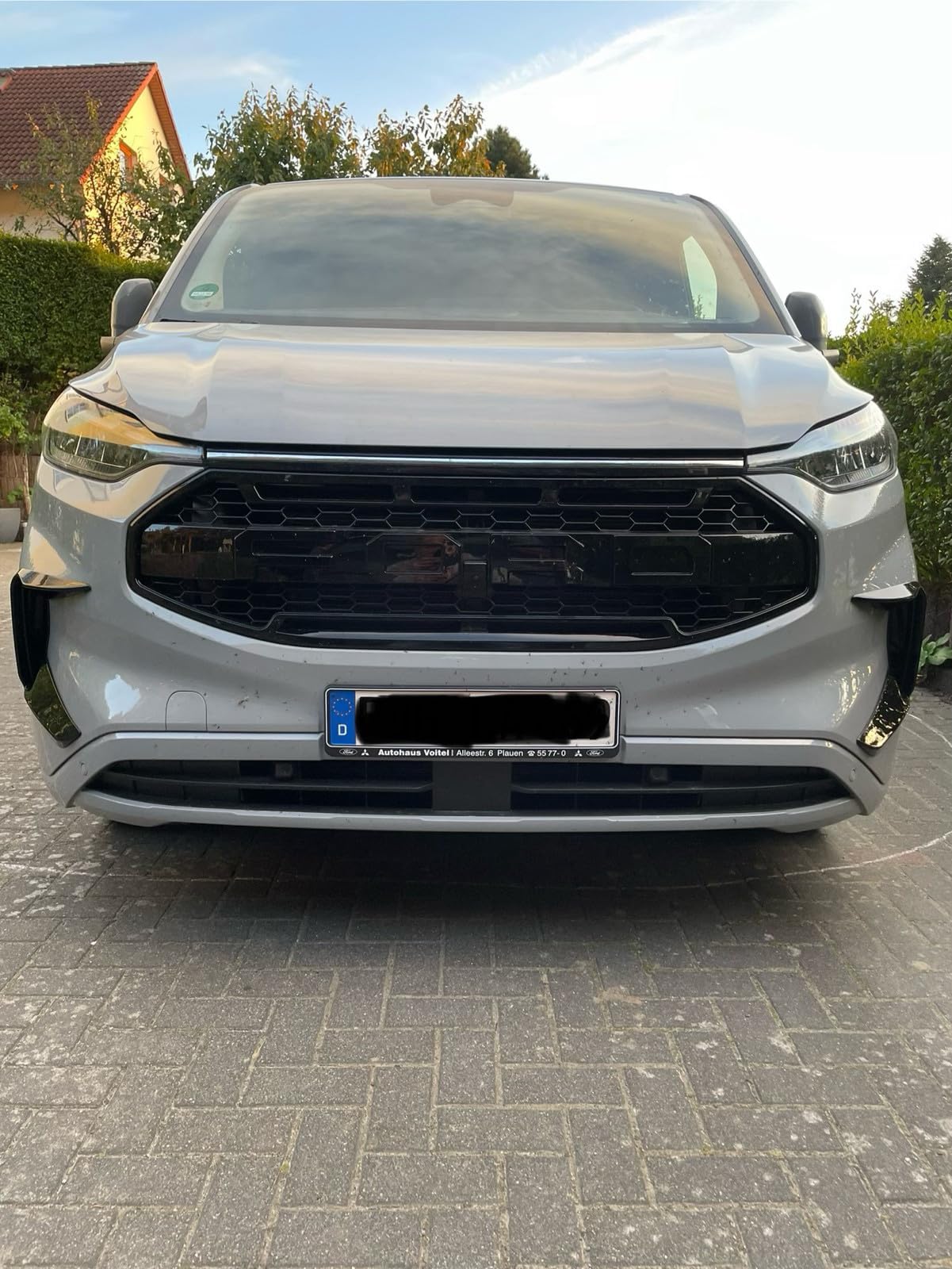 Alettoni aerodinamici anteriori in nero lucido per Ford Transit Tourneo/Custom Custom MK2 Trend e Limited 2024 2025 in poi, accessori per spoiler e deflettori per Ford Transit