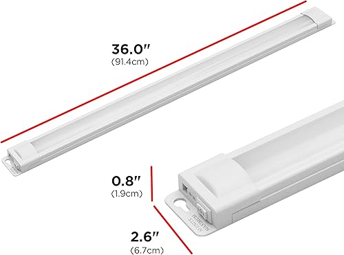 Miniatura 9 de Honeywell 12 pulgadas. Linkable Fixture, brillo seleccionable, tira LED delgada, armario, luz de cocina, interruptor HIOffLow Switch, enchufe o