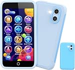 Téléphone Jouet Intelligent pour Enfants, Double Caméra avec Autocollants, Jouet Éducatif Écran Tactile de 3,97 po avec 210+ Jeux, 190+ Activités de Dessin, Téléphone Cellulaire pour Enfants de 8 Go, pour Âges 3-12