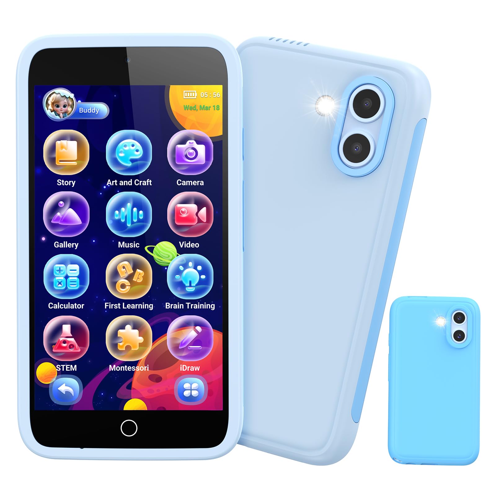 子供用品 Touch Steering smart Tfold500 Kids Smart Phone, 3.97
