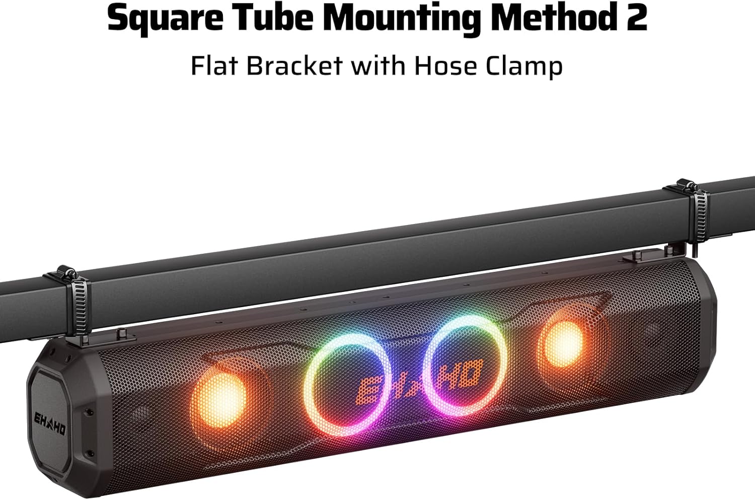 Ehaho Universal Mounting Kit – Z-Type Flat Bracket, Compatible with EH2001, EH2002, EH2003 Sound Bars for UTVs, ATVs, and Golf Carts