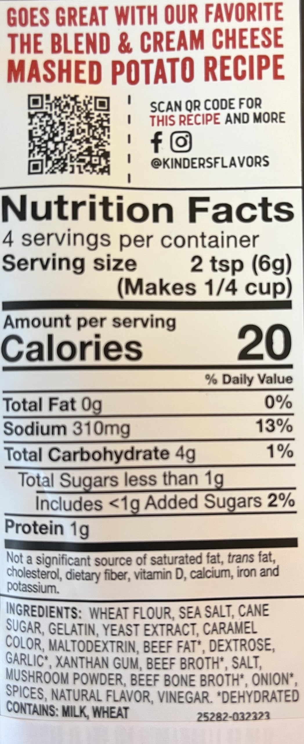 Kinders Original Bone Broth Gravy Roaster Turkey