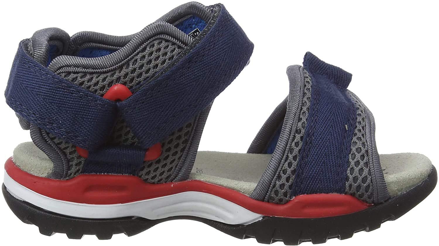Geox J Borealis Boy C, Sandals for Boys, Navy Blue, Red C0735, 11