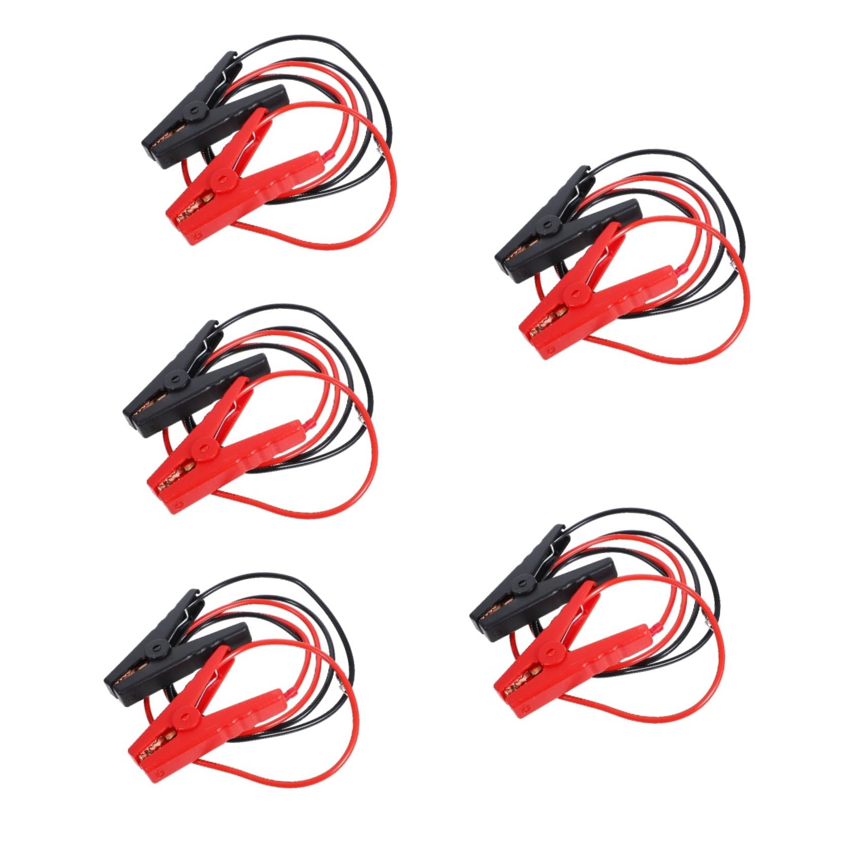 10 Pièces Pinces crocodiles électriques pince batterie clips de test électrique câble de démarrage pince batterie voiture pince de démarrage d'urgence automobile cuivre