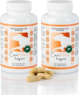 Hepar (2 x 100 Kapseln) | Leberschutz & Entgiftung, mit innovativem Karaliv, Silymarin und Cholin, Ergänzung für Hunde aus Deutschland