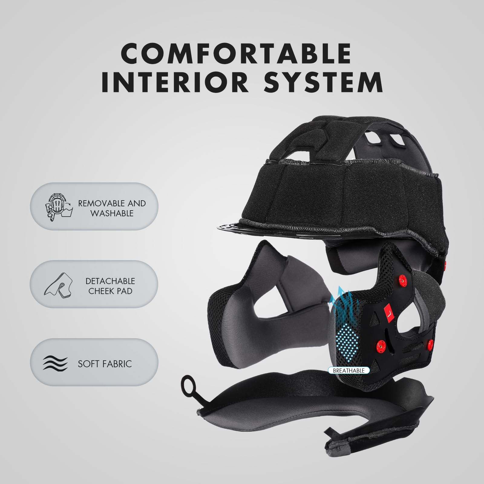 TRIANGLE Modular Motorcycle Helmets Full Face Helmet Flip Up Dual Visor for Adults Men and Women DOT Approved : Automotive