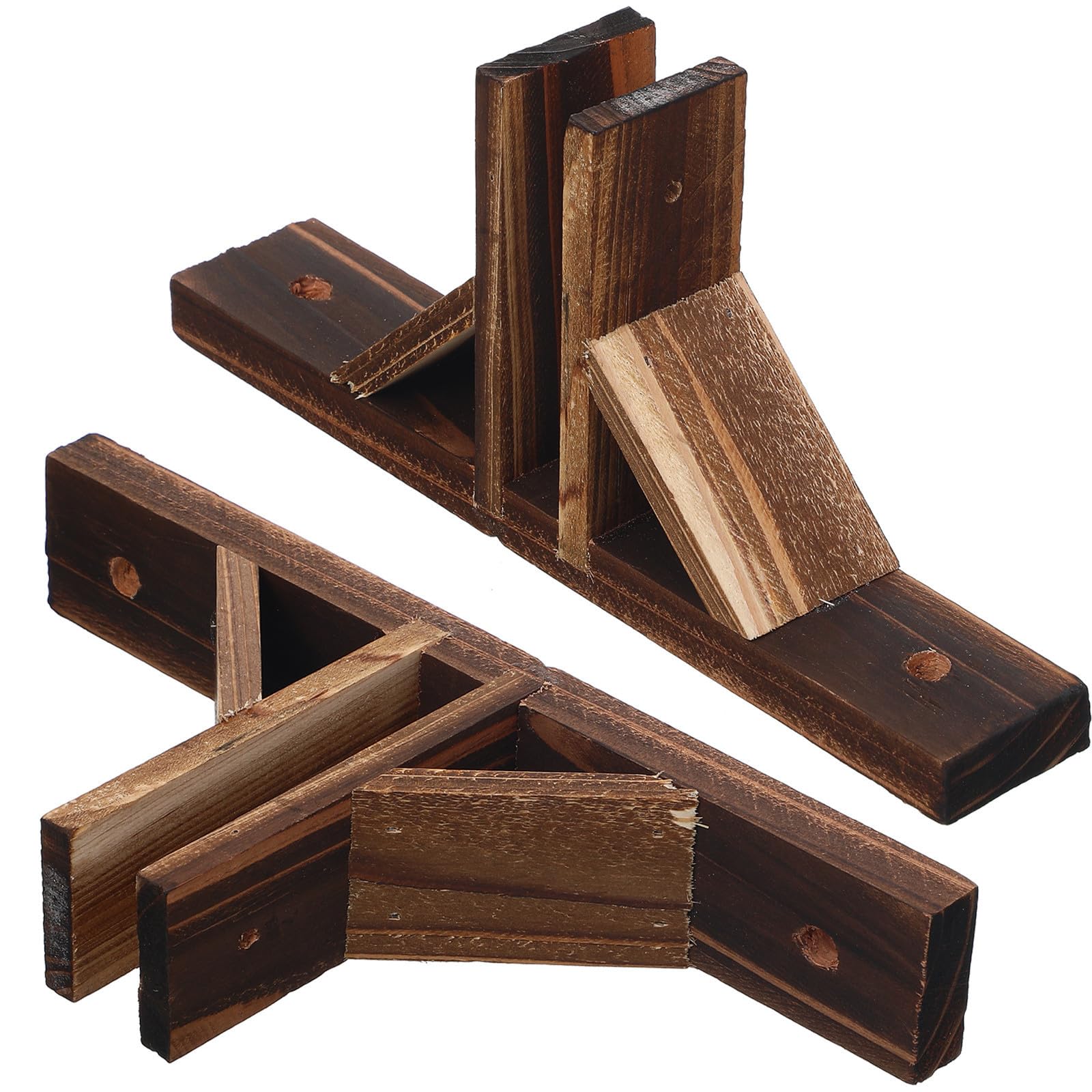 Soporte piezas vallas jardín de madera base de fijación resistente para patio exterior 8