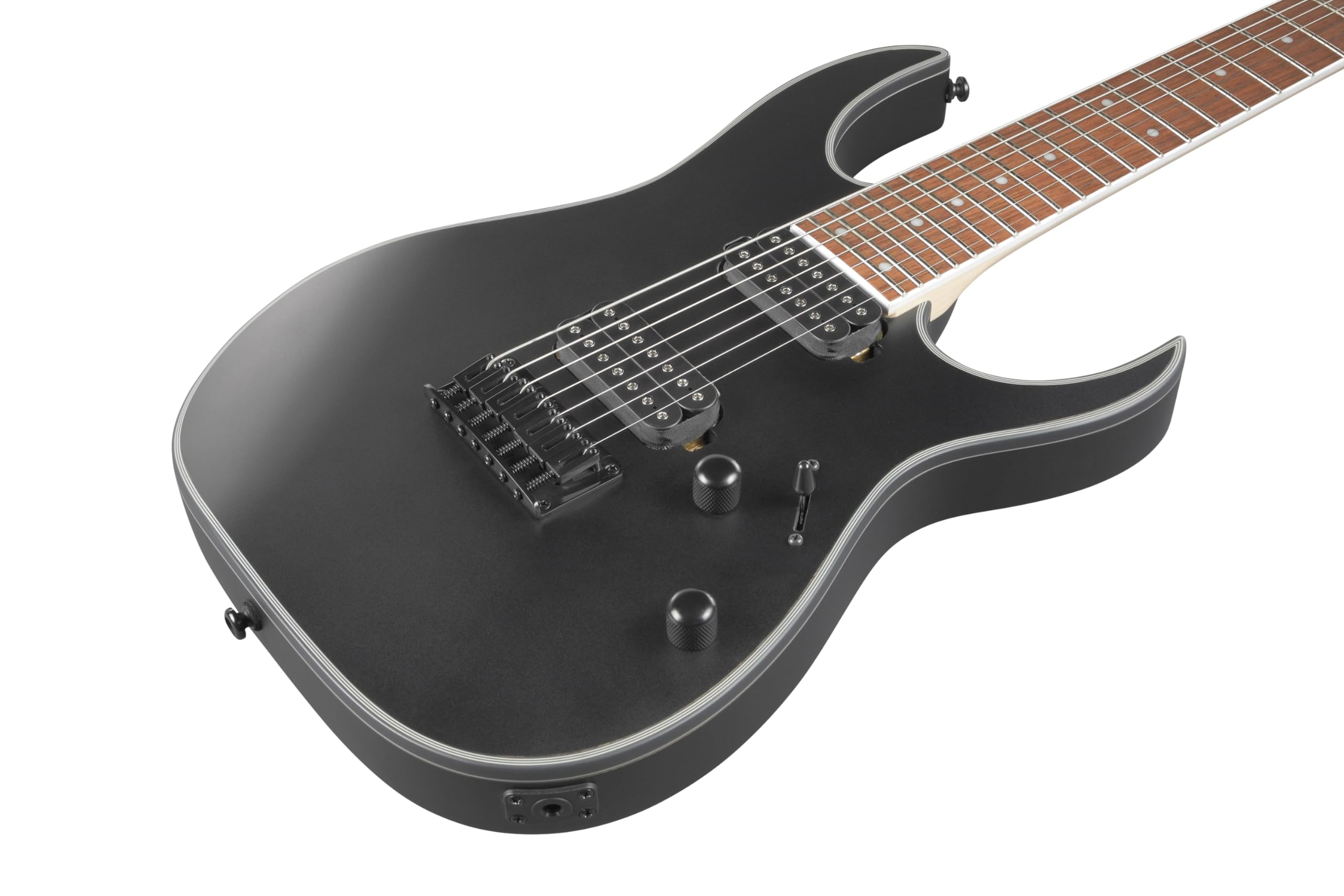 Ibanez エレキギター ブラック　7弦 Ibanez、ブラック・マット・フィニッシュがシャープな印象を