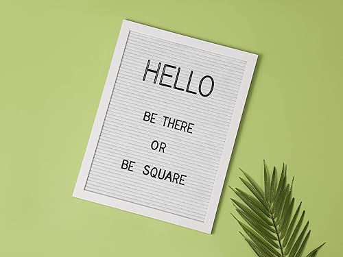 Miniatura 4 de G GAMIT Cartel de tablero de letras con marco blanco de 12 x 16 pulgadas, tablero de anuncios de fieltro para bebé con letras grandes, tablero de