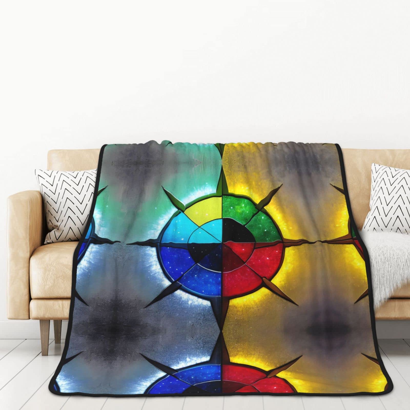 Couverture en flanelle brillante double face haut de gamme pour lit