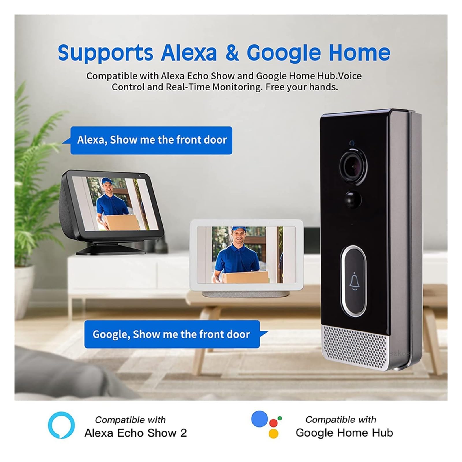 Door Camera Alexa Show Me The Front Door Video Doorbell Wireless - Main Image