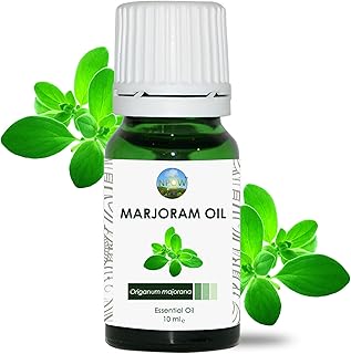 NPOW Marjoram Essential Oil 100% Pure Therapeutic Grade Marjoram Essential Oils for Diffuser, Humidifier, Aromatherapy Oil, Skin, Massage Blends, Sleep & Relaxation - Sweet, Minty Scent - 10ml