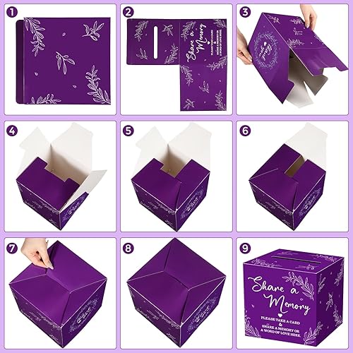 Miniatura 7 de 50 tarjetas de memoria para colecciones de vida, tarjetas de memoria, ideas de tarjetas de invitados para funerales, graduaciones, bodas, despedidas