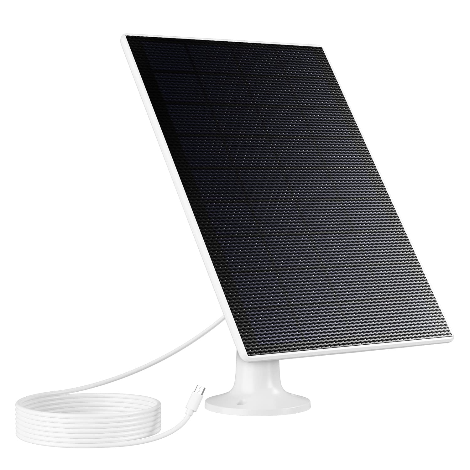 MUBVIEW 3W Solar Panel for Wireless Outdoor Security Camera, Compatible with Rechargeable Battery Powered Camera, Continuous Solar Power for Camera, Waterproof, Reliable and Non-Stop Green Charging