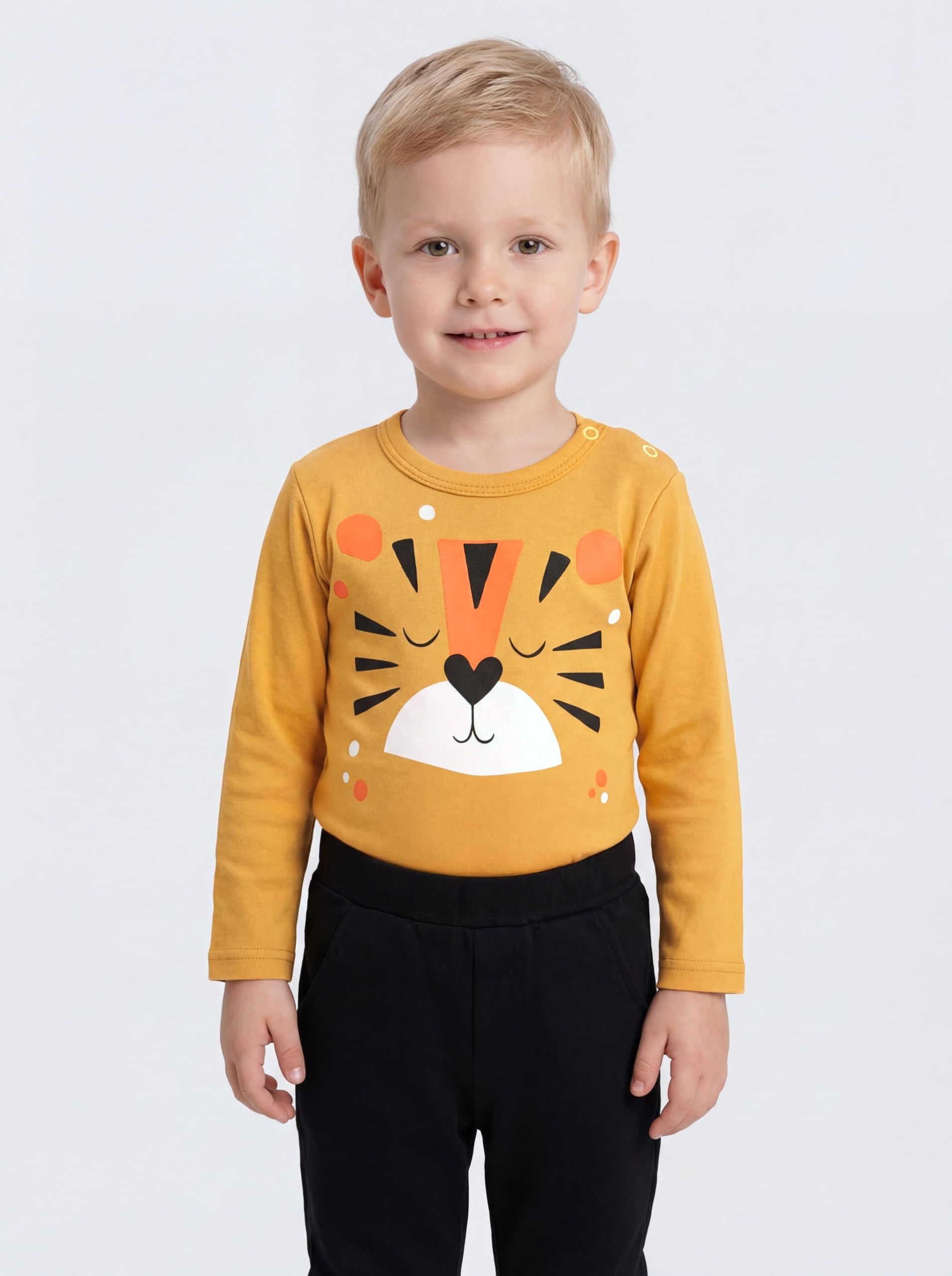 TupTam Body Bebé Niño 5 Pack Algodón Suave Manga Larga OEKO-TEX, Mix de colores 9, 98
