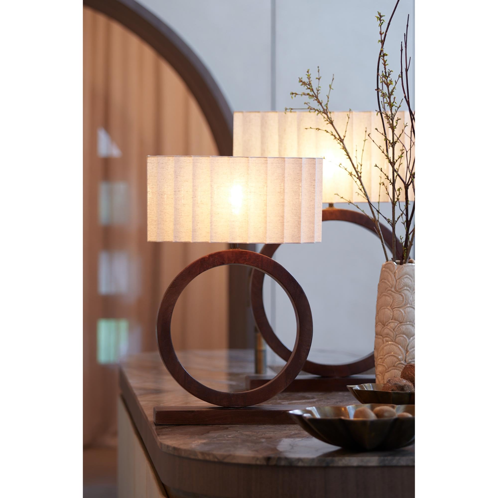 Light & Living Lampenschirm oval Disli - Creme - 58x24x27cm | Oval - Modern - Textilien