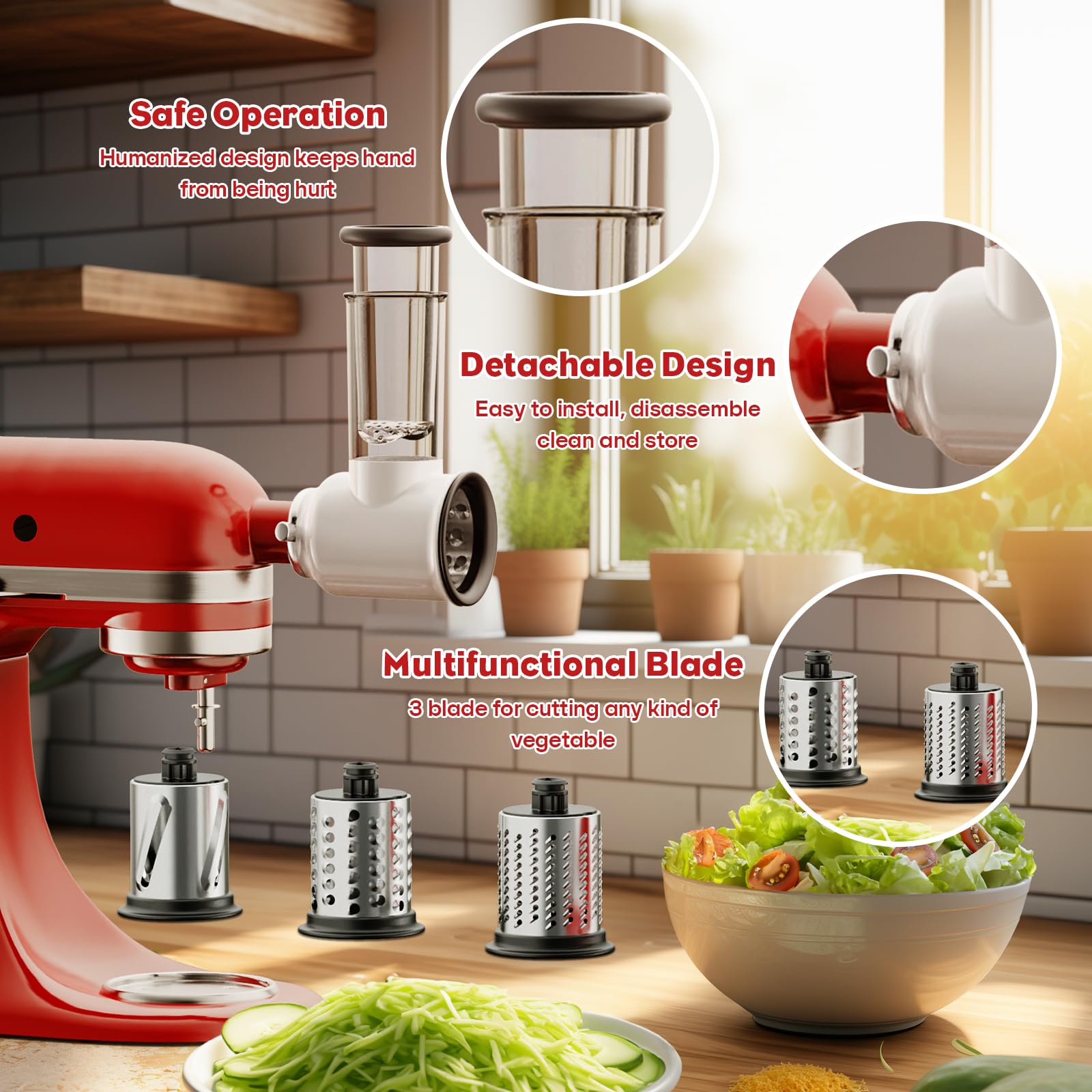 HOZODO Accesorios para picadora de carne y trituradora para KitchenAid