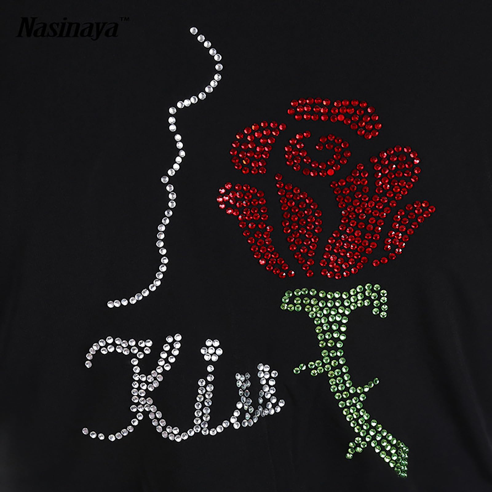 Giacca da Pattinaggio Artistico Ghiaccio con Strass per Ragazze e Donna per Ginnastica Professionale(Size:M,Color:Nero-Sottile)