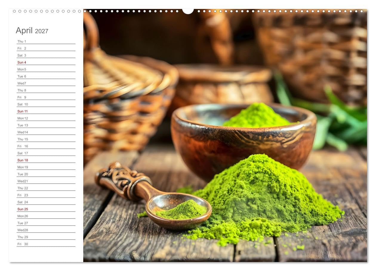 Superfood Dreams - AI art for gourmets (High Quality Premium Wall Calendar 2027 DIN A2 landscape),CALVENDO 12 Month Wall Calendar: Superfoods in their most beautiful form. A unique AI art calendar