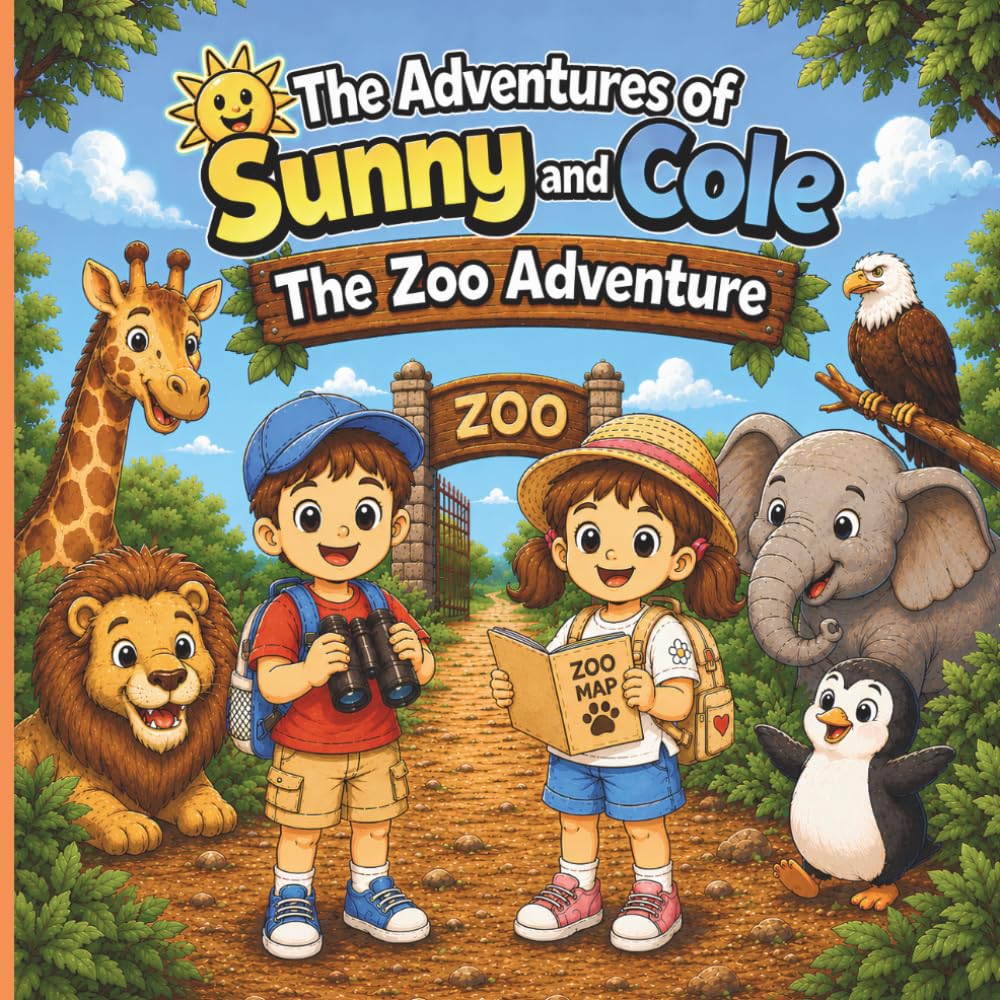 The Adventures of Sunny and Cole: Zoo Adventure (The Adventures of Sunny and Cole Coloring Book Series)
