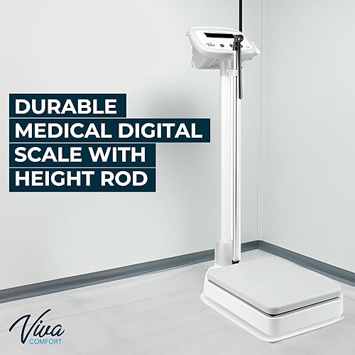 Miniatura 6 de Báscula médica digital para peso corporal, báscula médica digital de grado médico, báscula profesional para médicos de altura y peso