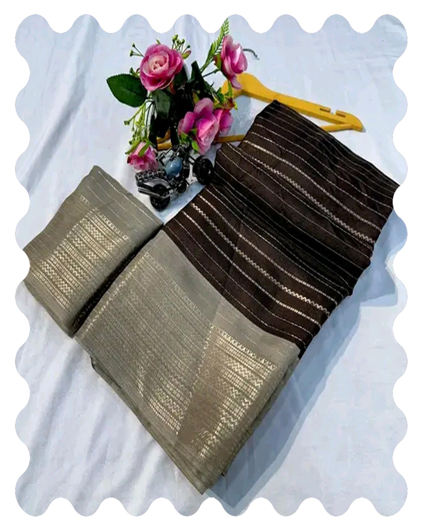 superlaxmi Pure Soft Silk Zari Lining Saree With Jacquard Border-picture-33