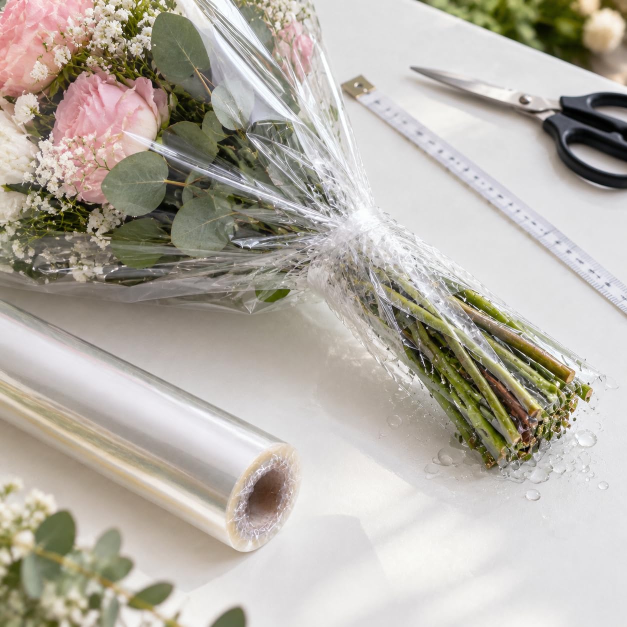 Papier d’Emballage pr Fleurs, Rleau, 70cm*50m (1 rouleau)