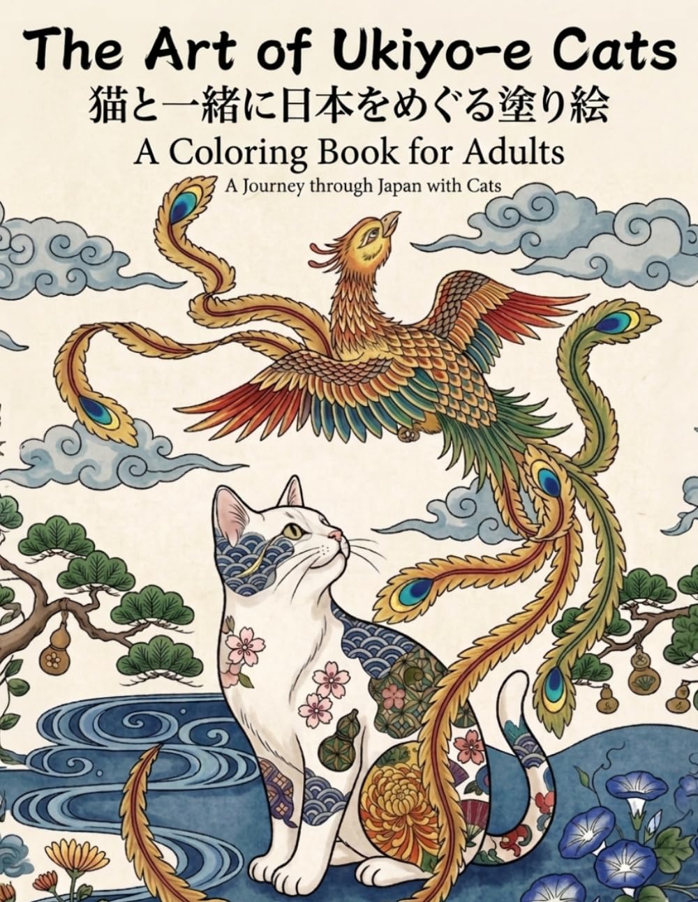 The Art of Ukiyo-e Cats: 猫と一緒に日本をめぐる塗り絵　A Coloring Book for Adults A Journey through Japan with Cats (Japanese Coloring Book)