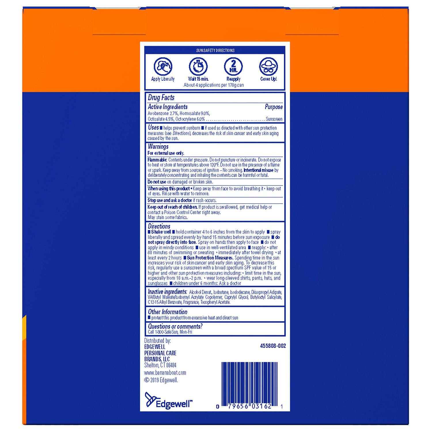 Banana Boat UltraMist Sport Sunscreen High UVA, SPF 50 6 oz (177 ml) (Pack of 3)