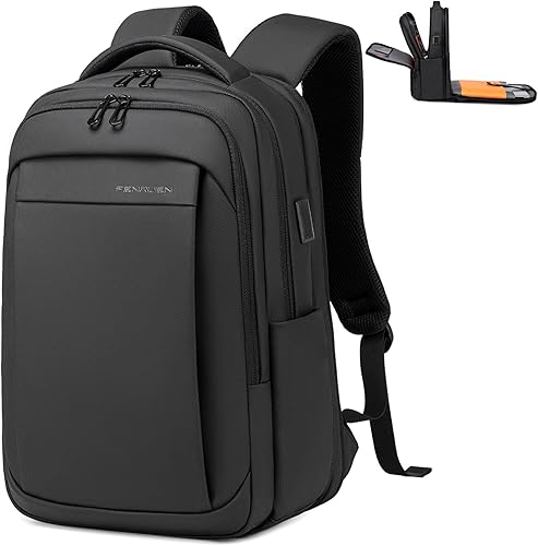 FENRUIEN Mochila de viaje expandible para hombres, mochila de computadora resistente al agua con puerto de carga USB, bolsa negra para laptop de disponible en Yaxa Colombia